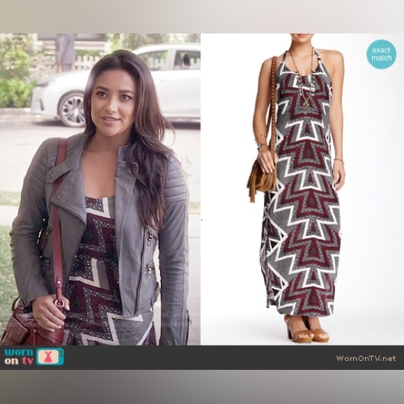 FREE PEOPLE Bohemian Serves You Right Printed Maxi Dress in Black | Size 8 - Picture 3 of 9